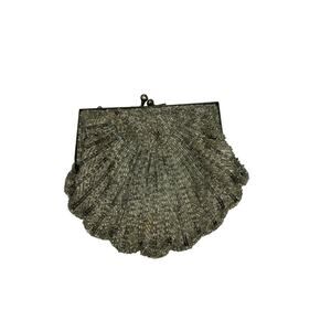 Vintage La Regale Women's Gold Beaded Evening Special Occasion Clutch Bag